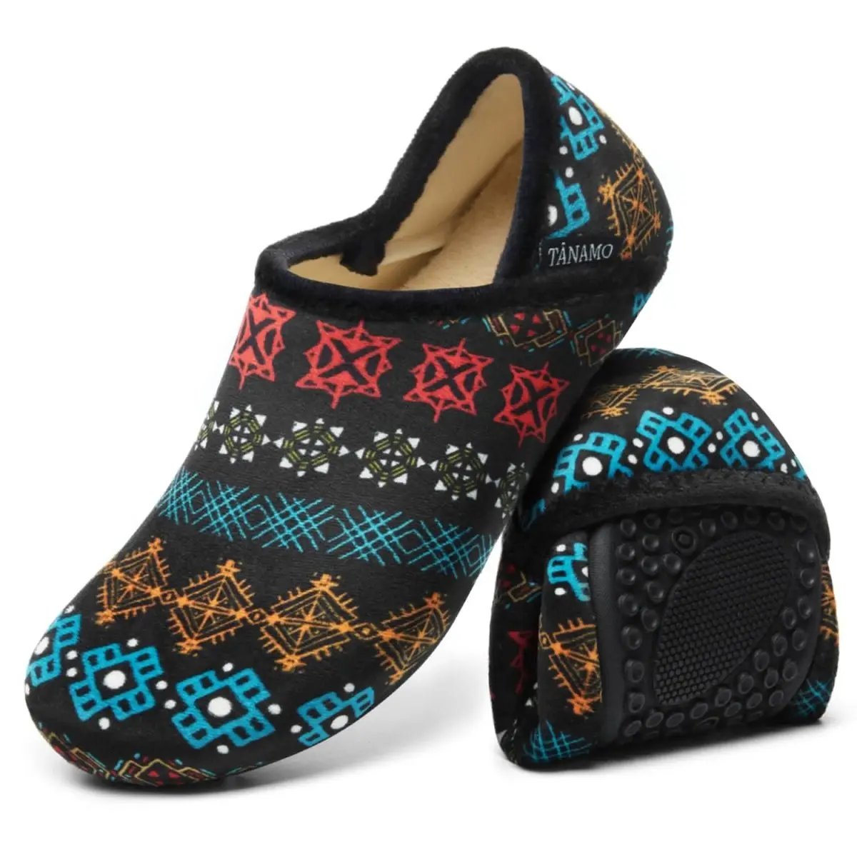 House Slippers for Women Men Indoor Barefoot Slippers Socks Furry Slip on House Shoes Cozy Comfy Slippers for Home Bedroom Travel Yoga - Love Salve